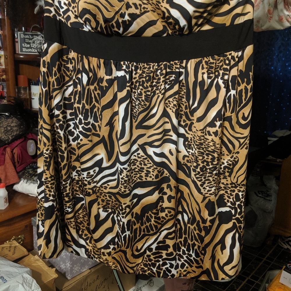 Dots brand strapless dress